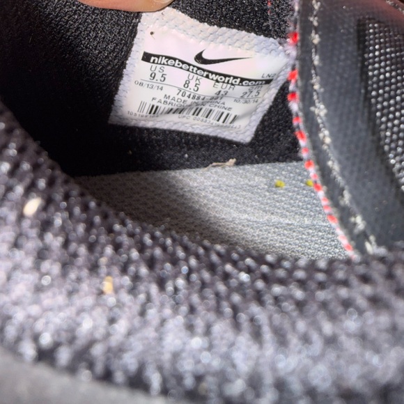 Nike Black and Gray Sneakers with Red Highlights main image 7